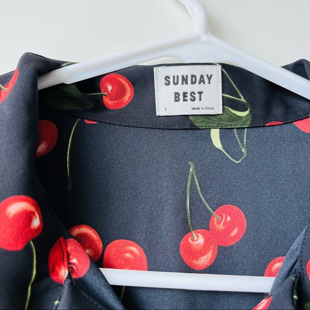 🔥Sales - Aritzia Sunday Best Veronica Dress Slvls Cherry - Size S - Picture 13 of 13